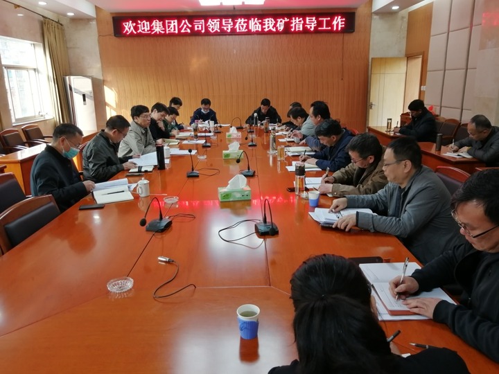集团党委副书记、总经理高建嵩率调研组一行到羊场贝斯特bst2288矿调研指导工作